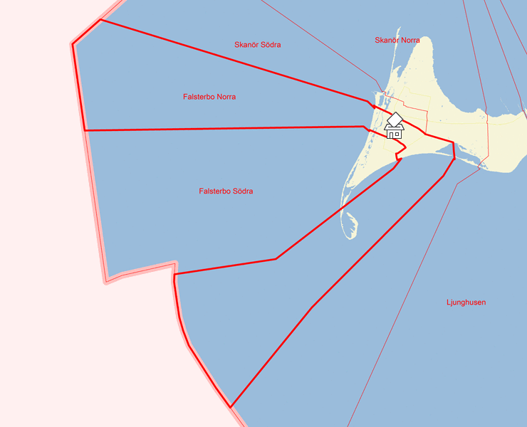 Karta över Falsterbo Norra