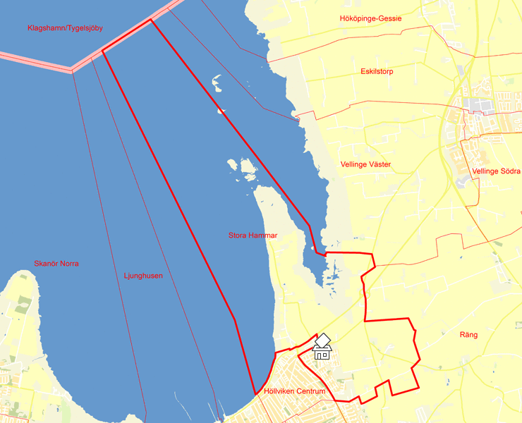 Karta över Stora Hammar