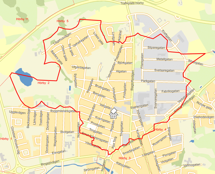 Karta över Hörby  2