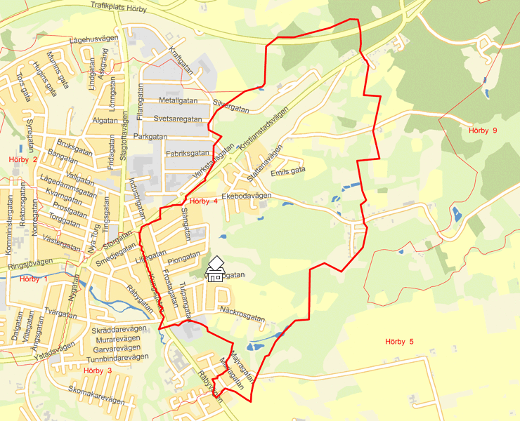 Karta över Hörby  4