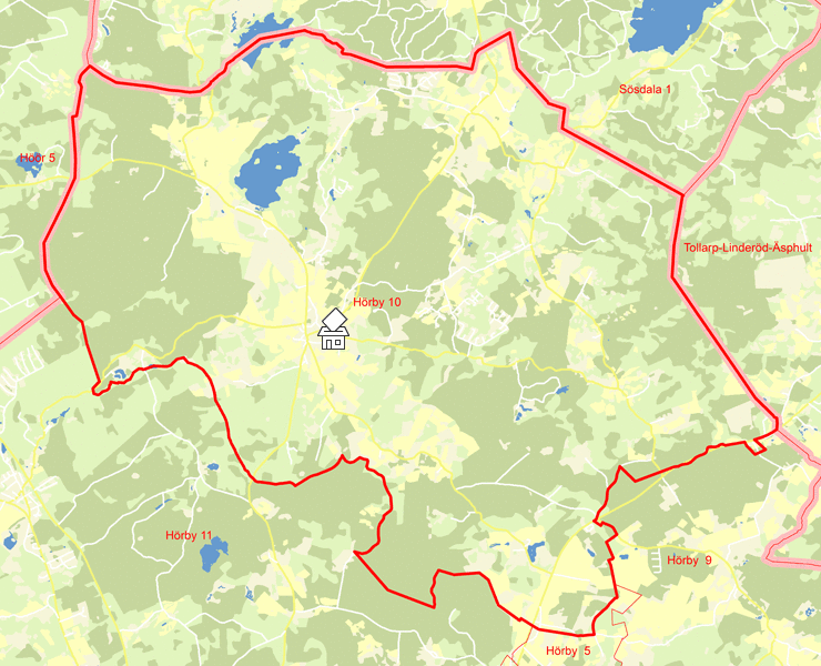 Karta över Hörby 10