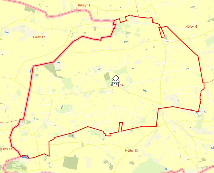 Karta över Hörby 14