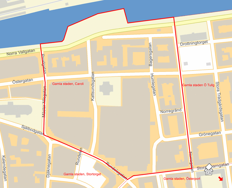 Karta över Gamla staden, Caroli