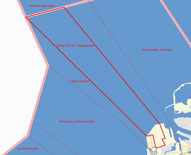 Karta över Västra Hamnen, Flaggskeppet