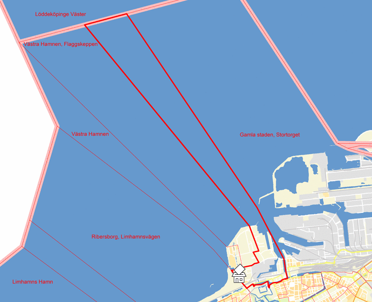 Karta över Västra Hamnen, Dockan
