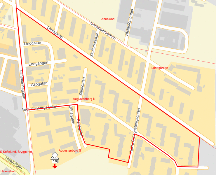 Karta över Augustenborg N