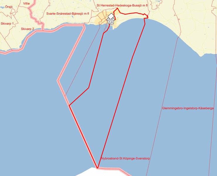 Karta över Östra förstaden S-G:a staden Ö-Regem