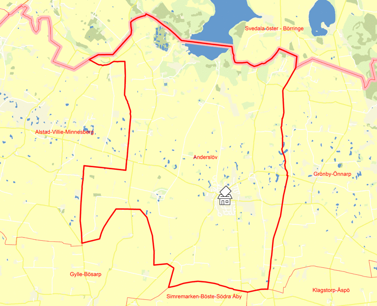 Karta över Anderslöv