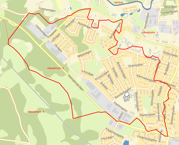 Karta över Hässleholm  2
