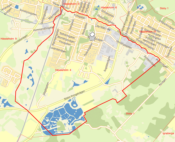 Karta över Hässleholm  4