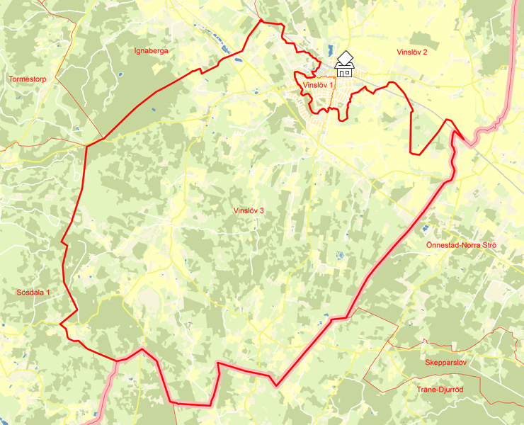 Karta över Vinslöv 3