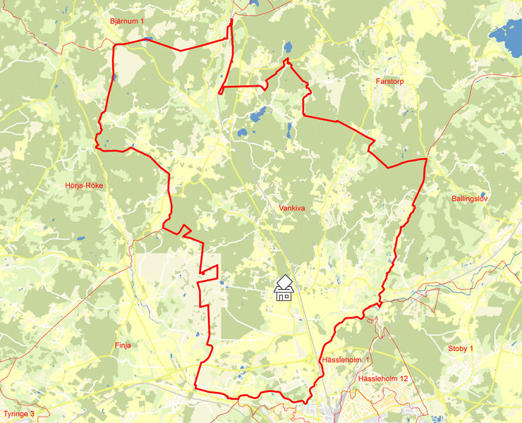 Karta över Vankiva