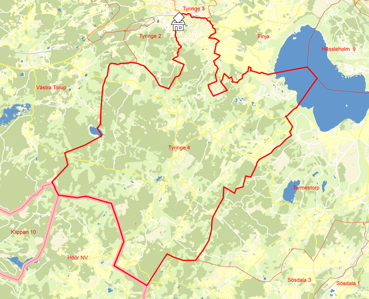 Karta över Tyringe 4