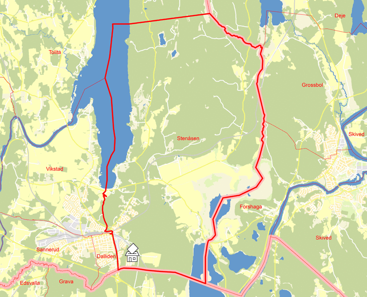 Karta över Stenåsen