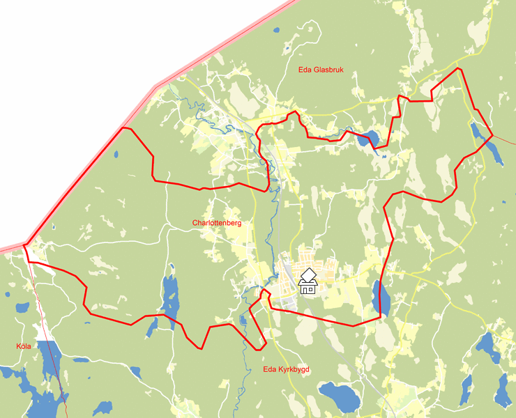 Karta över Charlottenberg