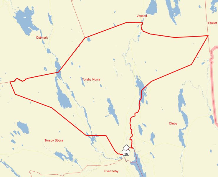 Karta över Torsby Norra
