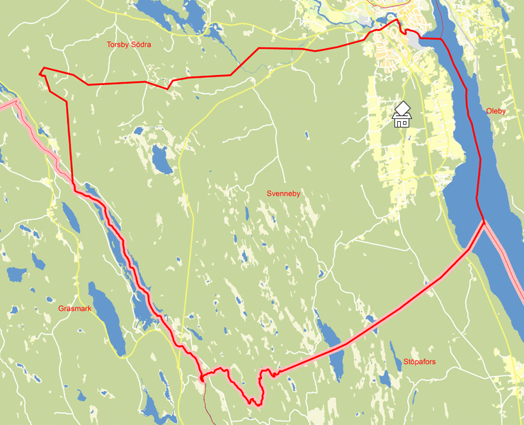 Karta över Svenneby