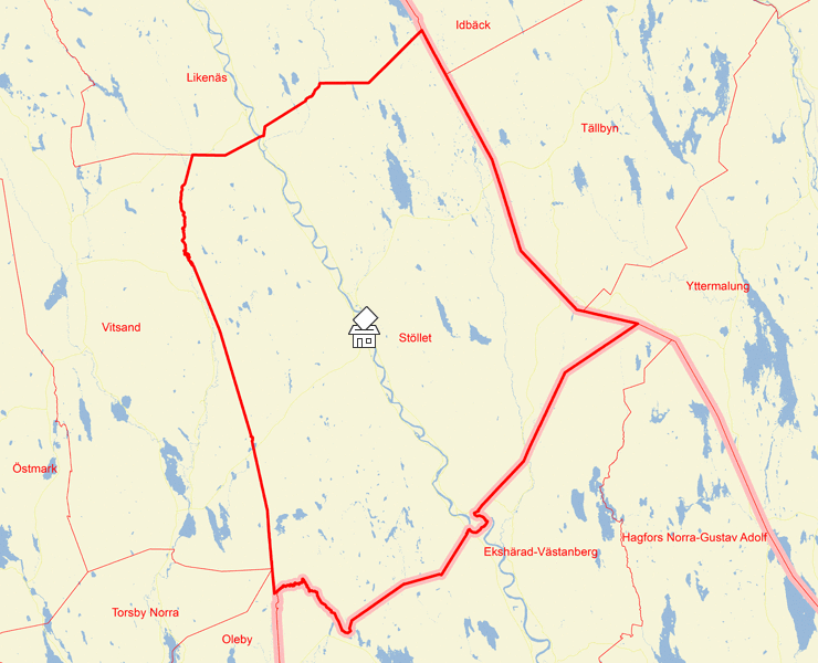 Karta över Stöllet