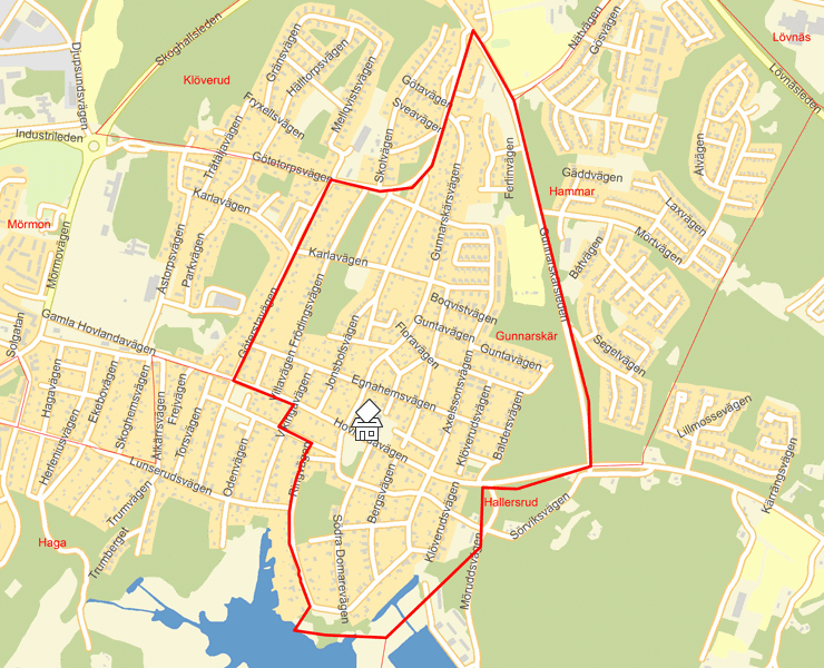 Karta över Gunnarskär