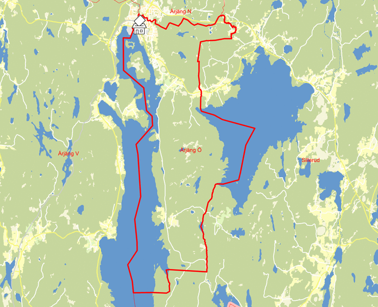 Karta över Årjäng Ö