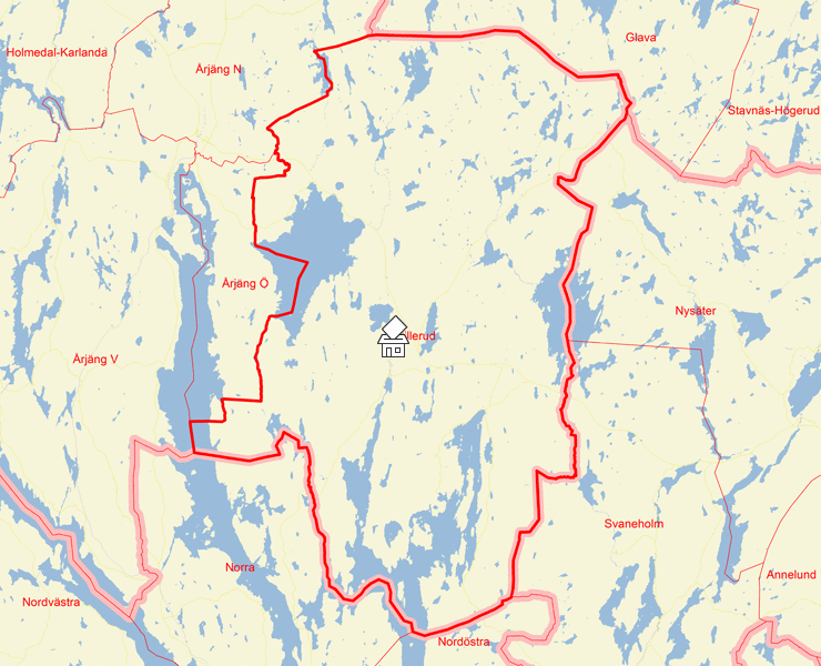 Karta över Sillerud