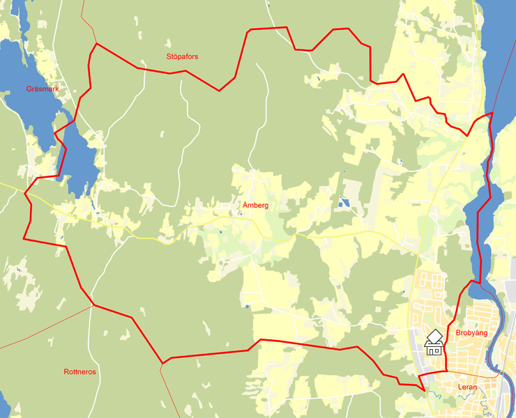 Karta över Åmberg