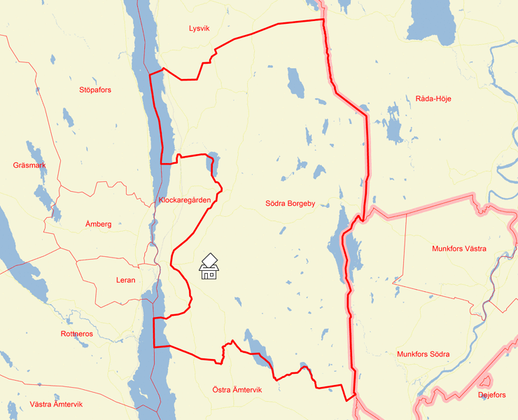 Karta över Södra Borgeby