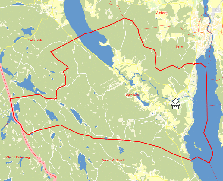 Karta över Rottneros