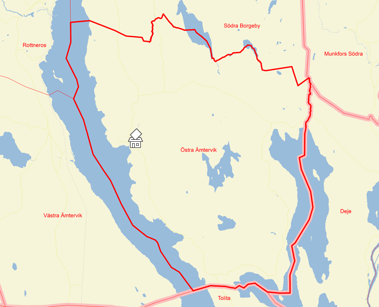 Karta över Östra Ämtervik