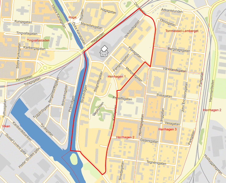 Karta över Herrhagen 1