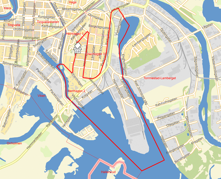 Karta över Herrhagen 2
