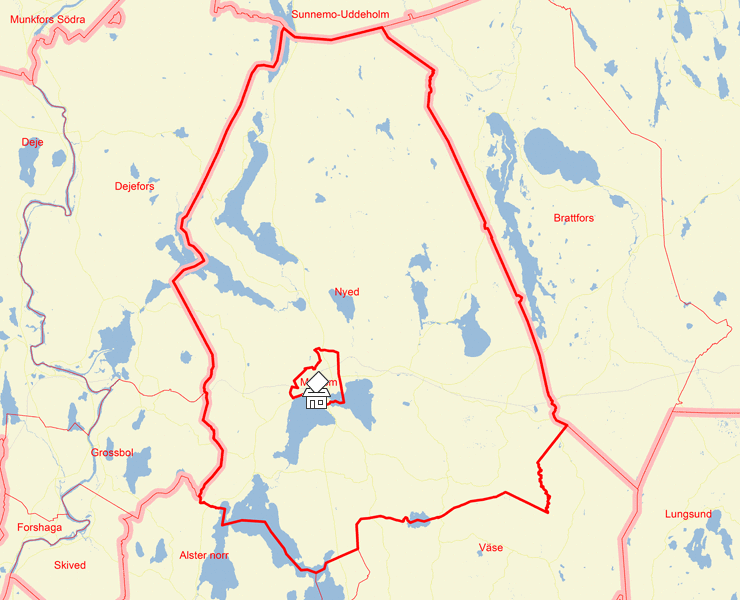Karta över Nyed