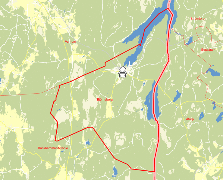 Karta över Björneborg