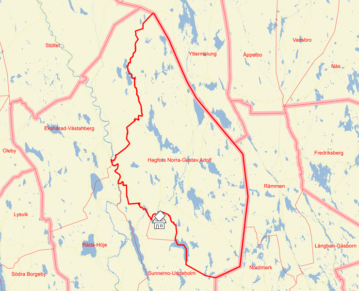 Karta över Hagfors Norra-Gustav Adolf