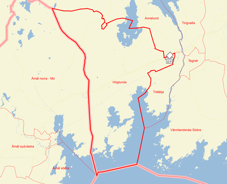 Karta över Höglunda
