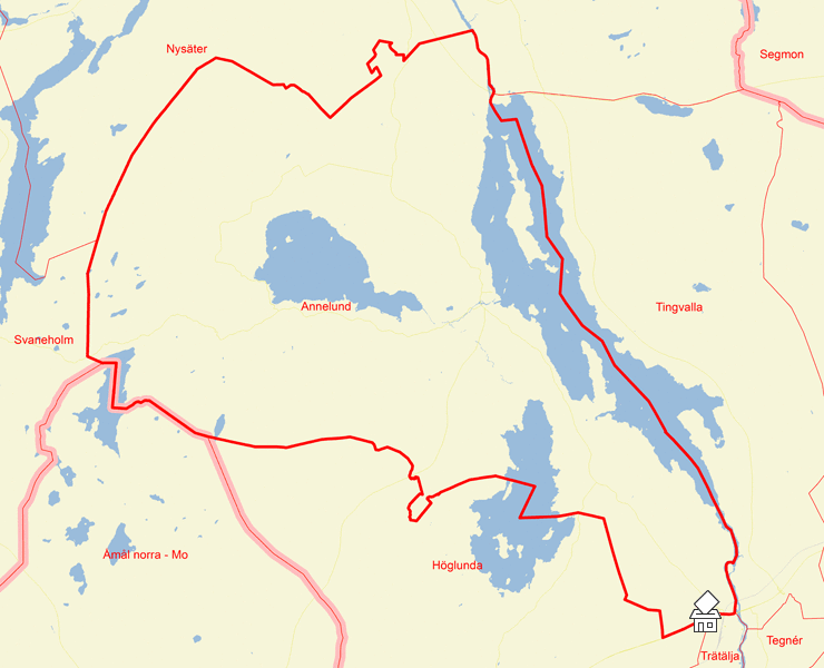 Karta över Annelund