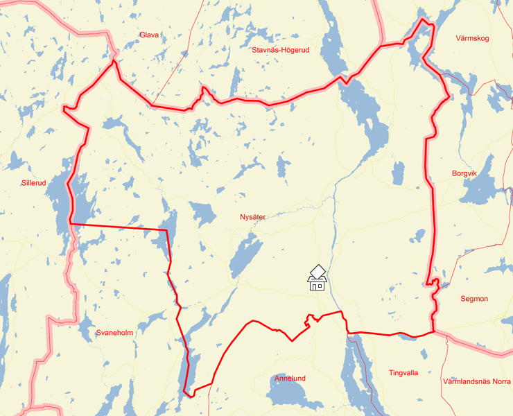 Karta över Nysäter