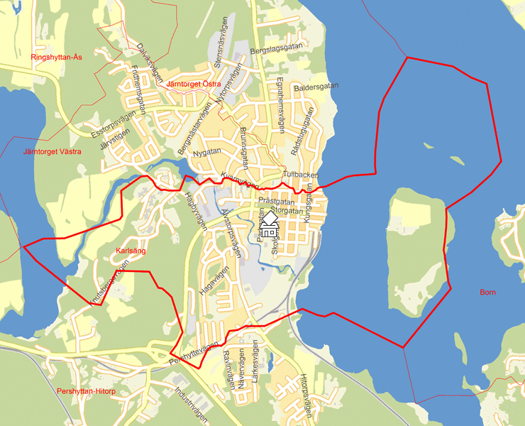 Karta över Karlsäng