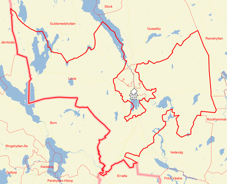 Karta över Linde