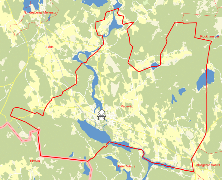 Karta över Vedevåg