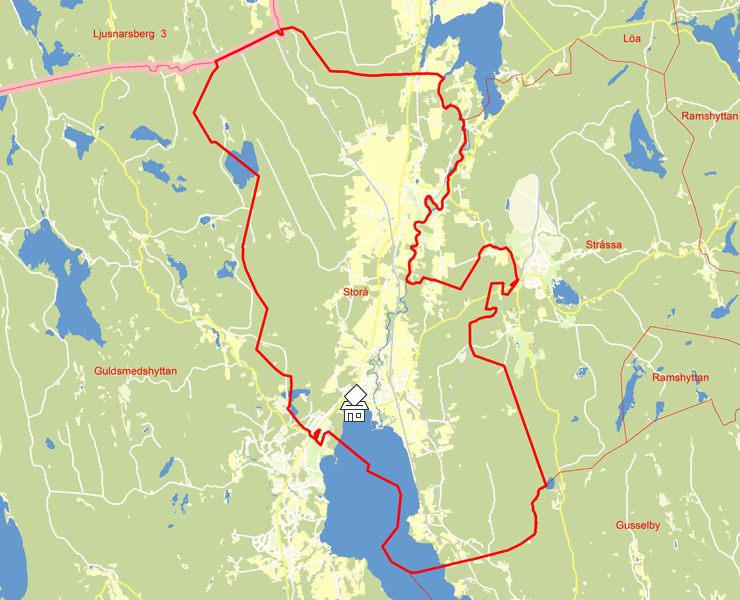 Karta över Storå