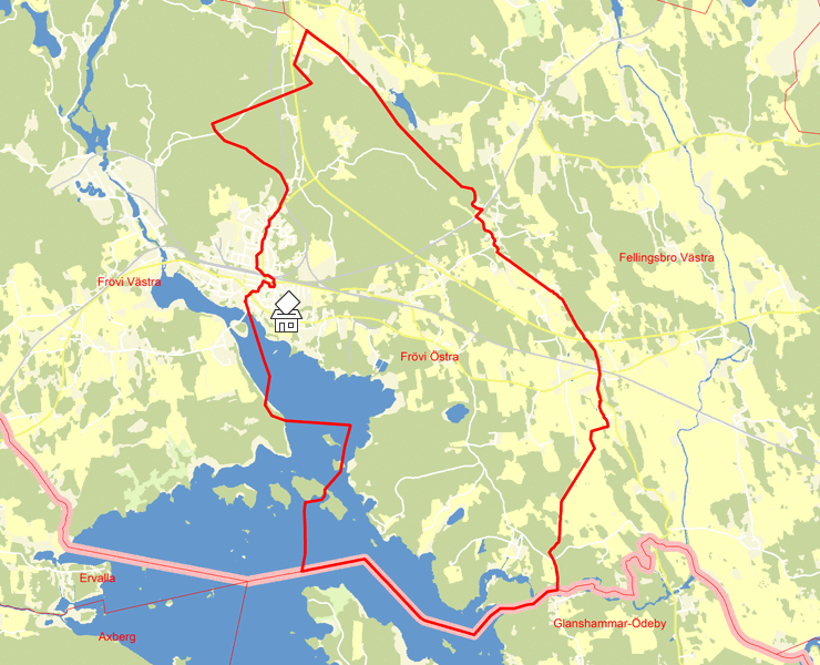 Karta över Frövi Östra