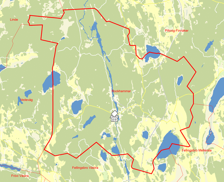 Karta över Rockhammar