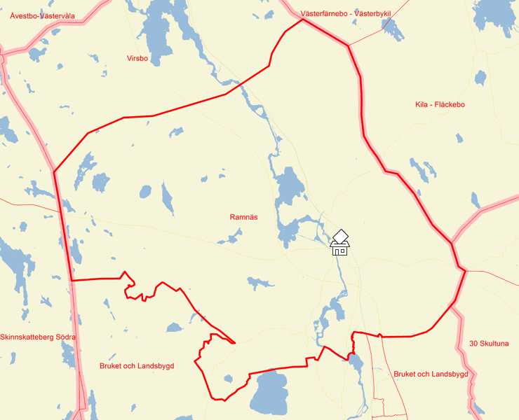 Karta över Ramnäs