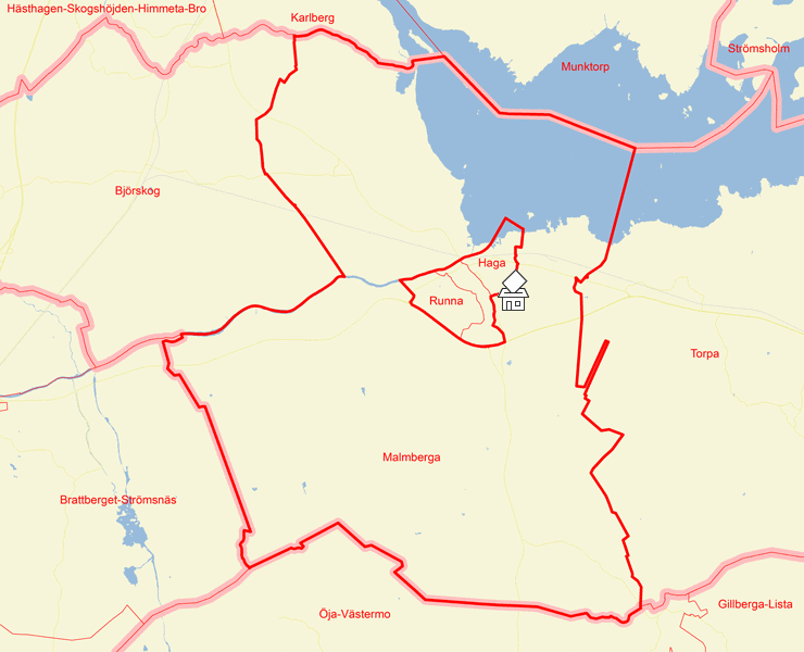 Karta över Malmberga