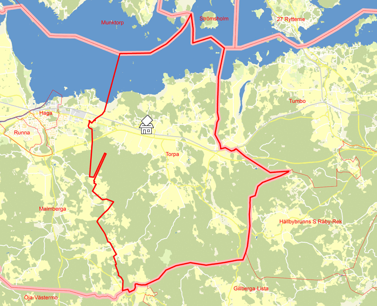 Karta över Torpa