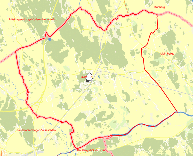 Karta över Björskog
