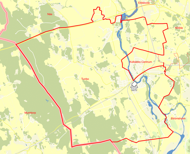 Karta över Tunbo