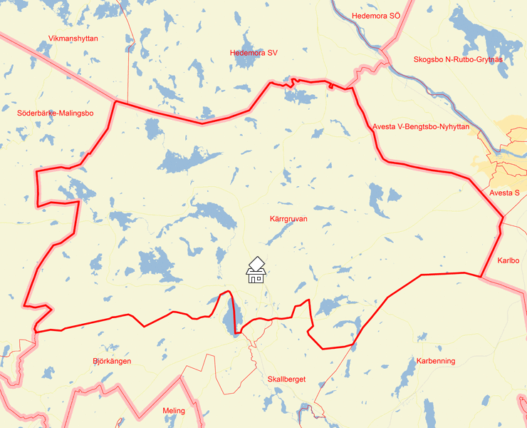 Karta över Kärrgruvan