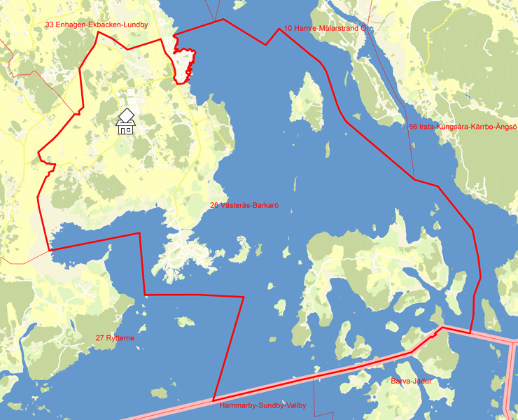 Karta över 26 Västerås-Barkarö